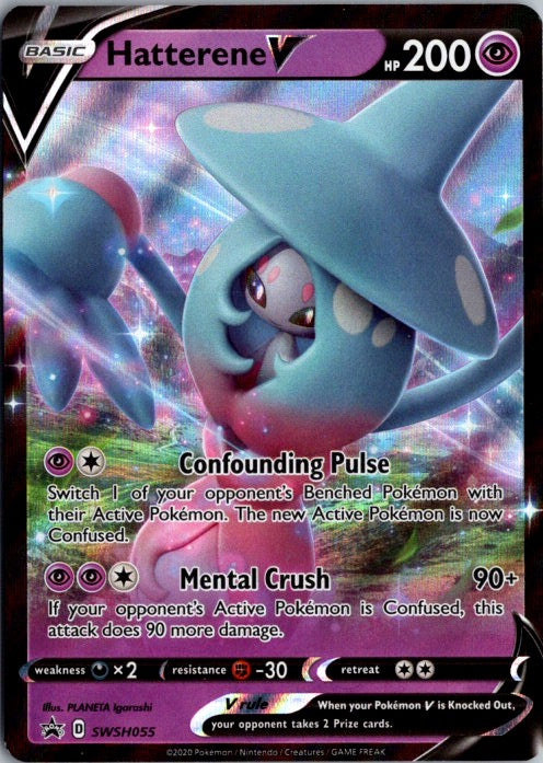 Hatterene V Promo SWSH: Sword & Shield Promo Cards SWSH055 NM
