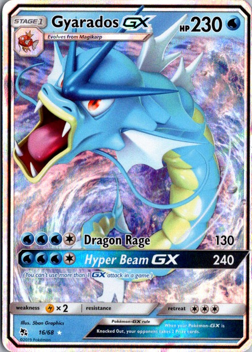 Gyarados GX Ultra Rare Hidden Fates 16/68 NM